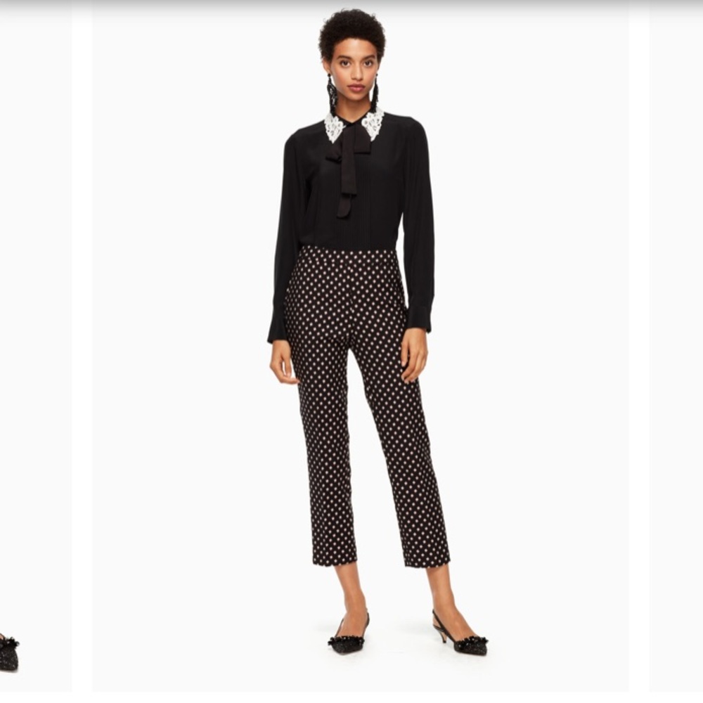 NWT Kate Spade Diamond Cigarette Pant